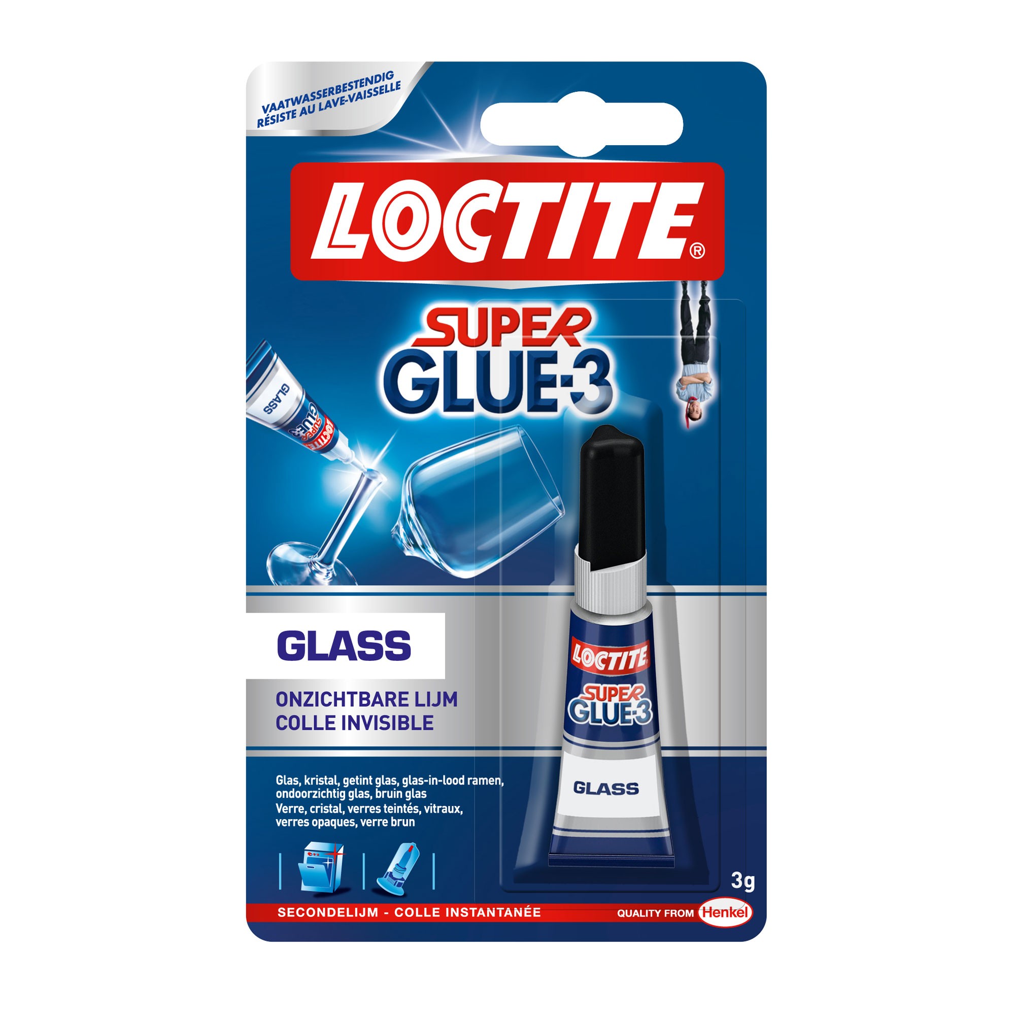 Continu Wrak Omgaan met Loctite Glass lijm
