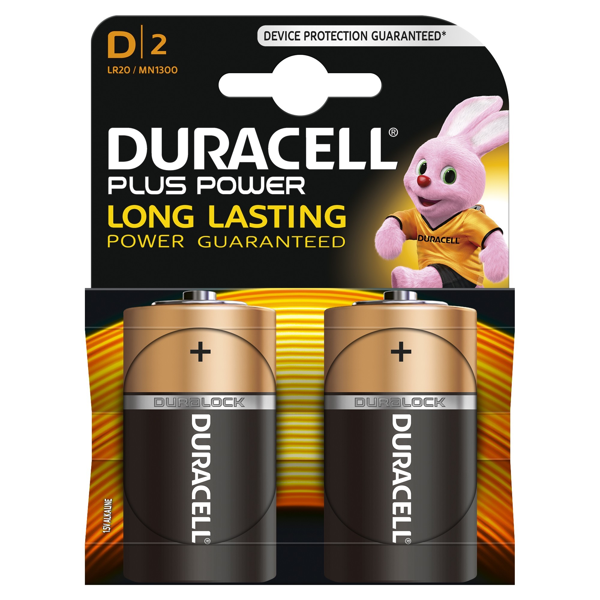 Aap Automatisering huisvrouw Duracell Plus Power Duralock Alkaline D/LR20 batterij
