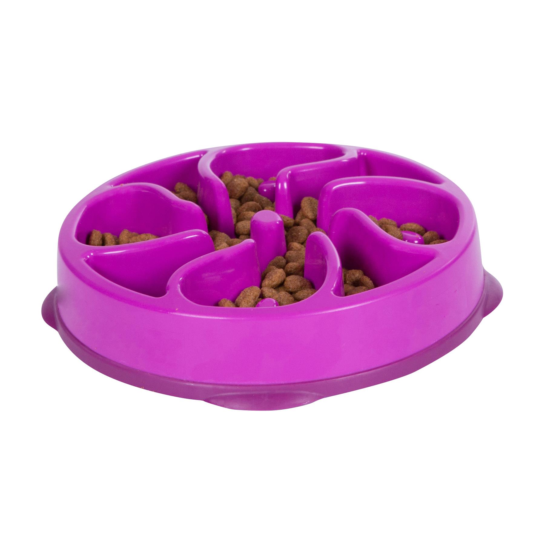 Outward Hound Fun Feeder Bowl Purple Mini