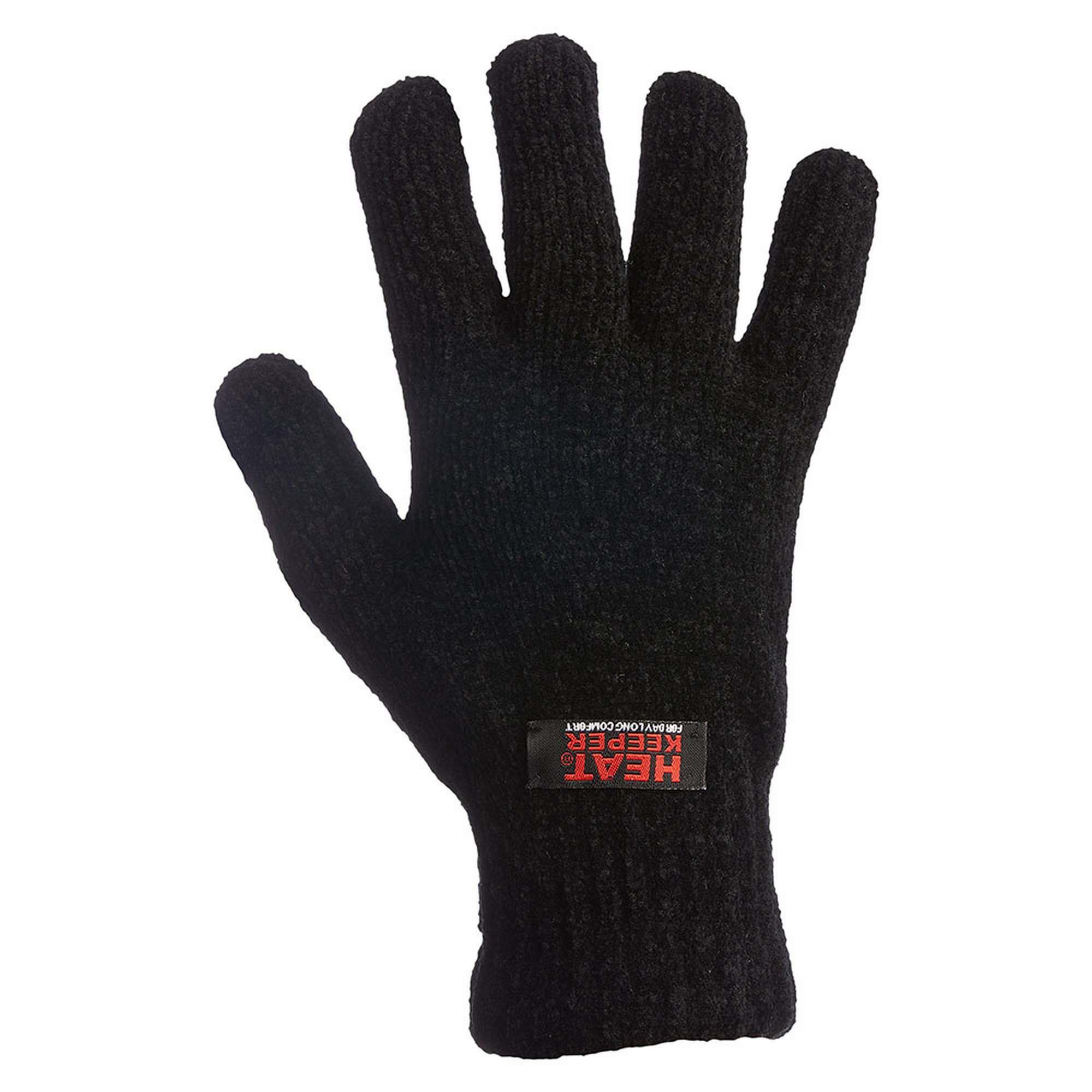 Heatkeeper Chenille Thermo handschoenen black