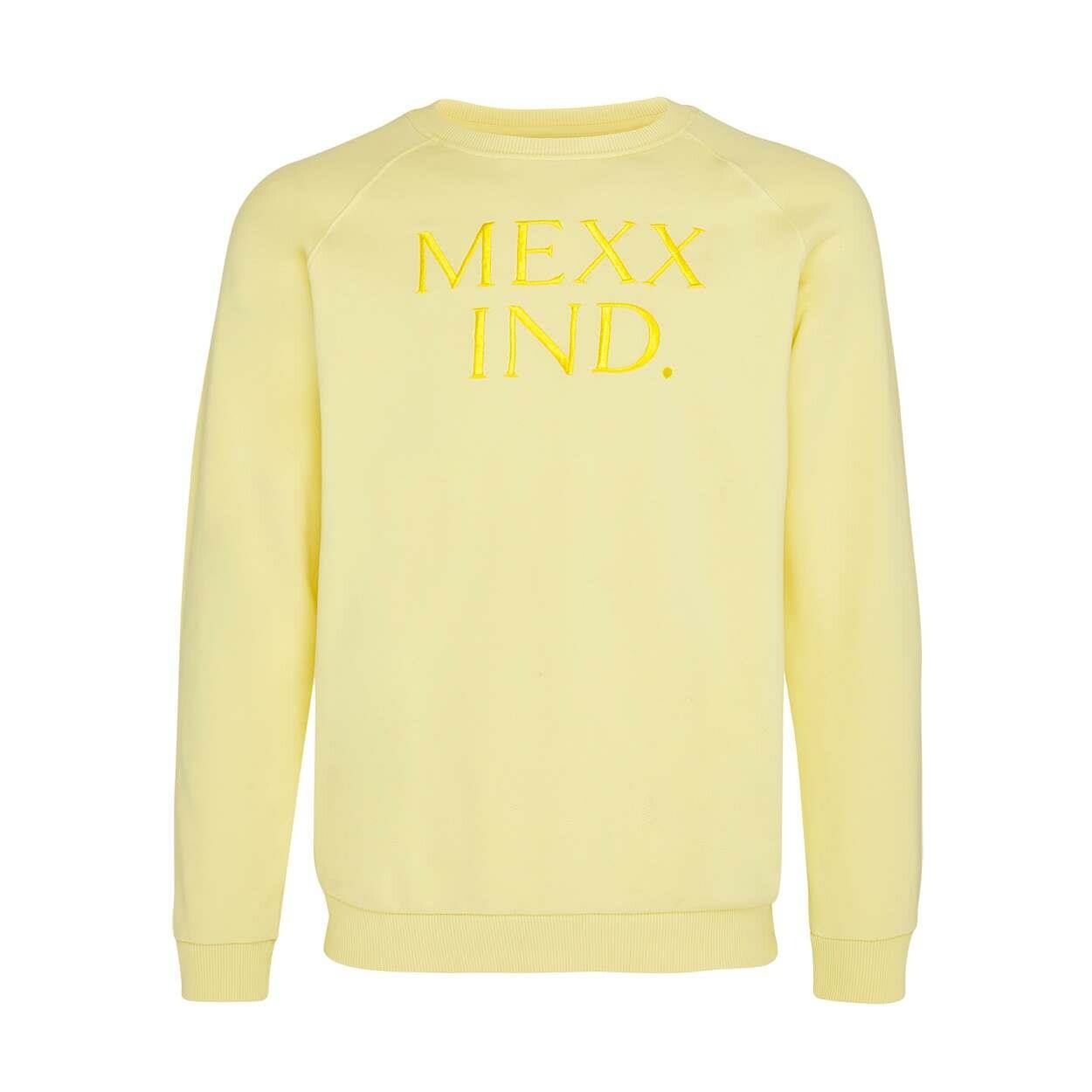 Achtervoegsel gebouw interieur Mexx Crewneck Print sweater heren light yellow