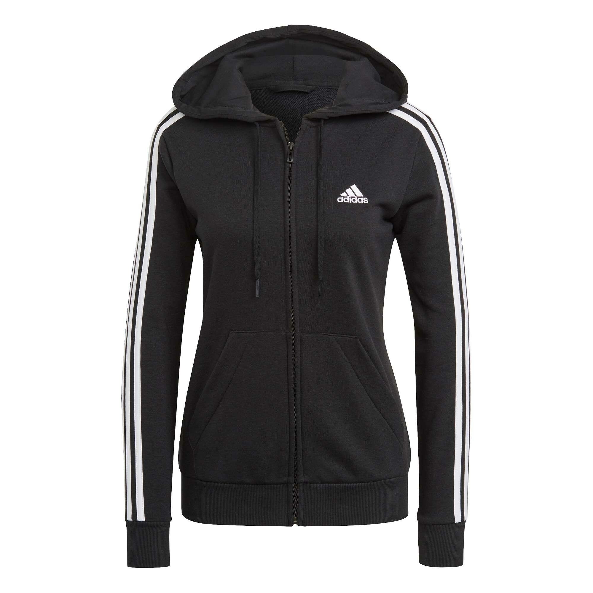 meditatie JEP Land van staatsburgerschap Adidas Essentials French Terry 3-Stripes vest dames black