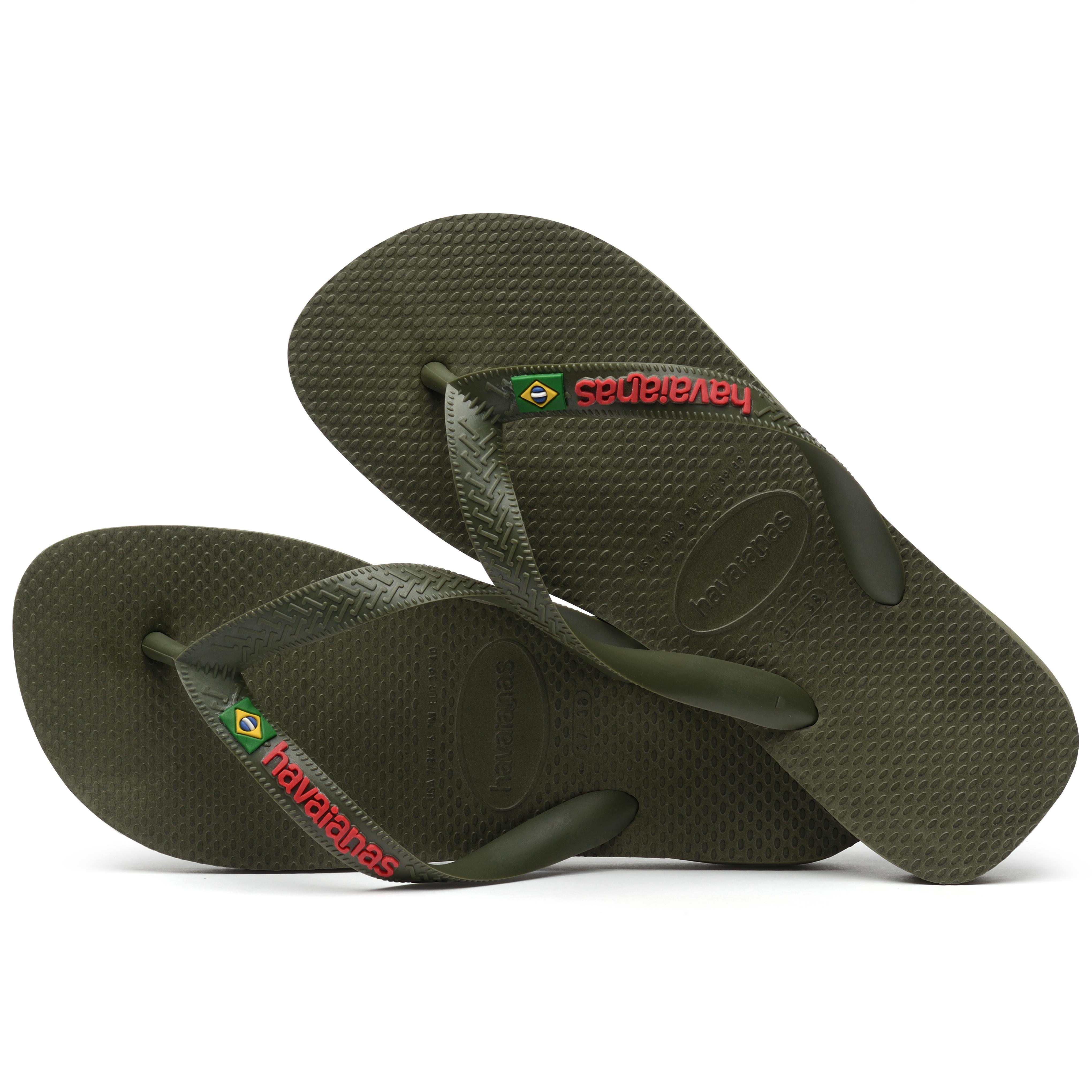 materiaal Allergisch Motel Havaianas Brasil Logo slippers heren green