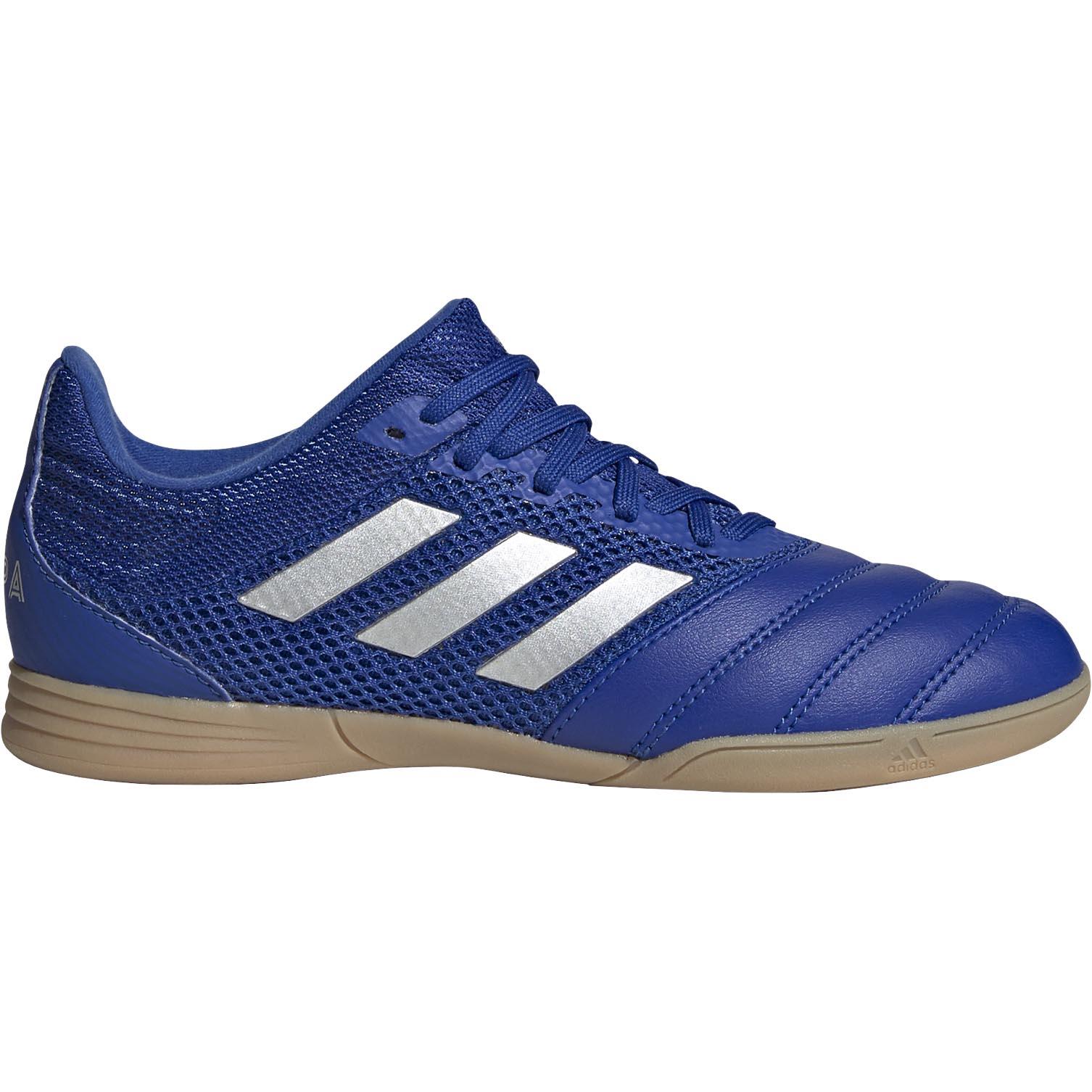 een miljoen test Productie Adidas Copa 20.3 IN Sala EH0906 zaalvoetbalschoenen junior royal blue  silver metallic