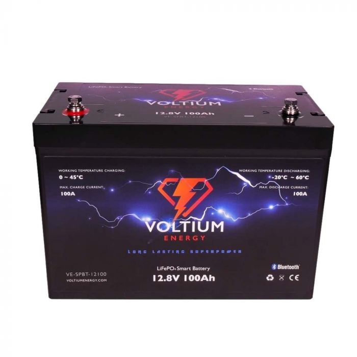 Voltium Energy Smart LiFePO4 accu 12,8V - 100Ah 