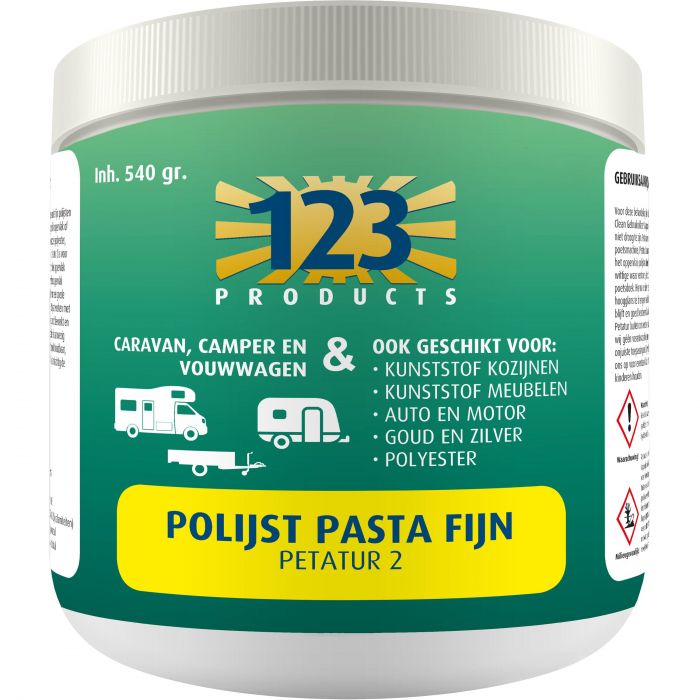 123 Products FIJN polijst pasta 540 gram 