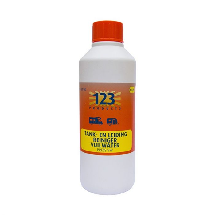 123 Products Press vuilwatertank en -leiding reiniger 500 ml 
