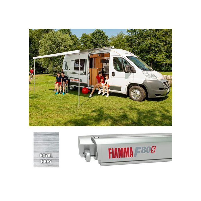 Fiamma F80s 450 cassetteluifel titanium - royal grey 