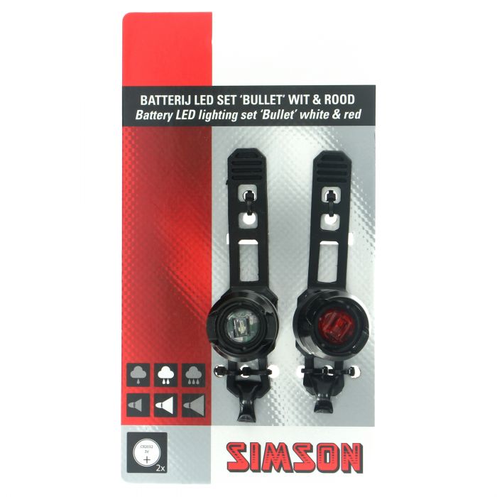 Simson Bullet Batterij LED verlichtingset 
