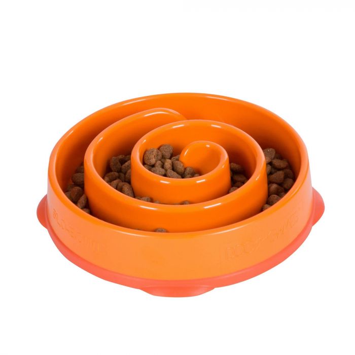 Outward Hound Fun Feeder Slo Bowl Mini voerbak oranje 