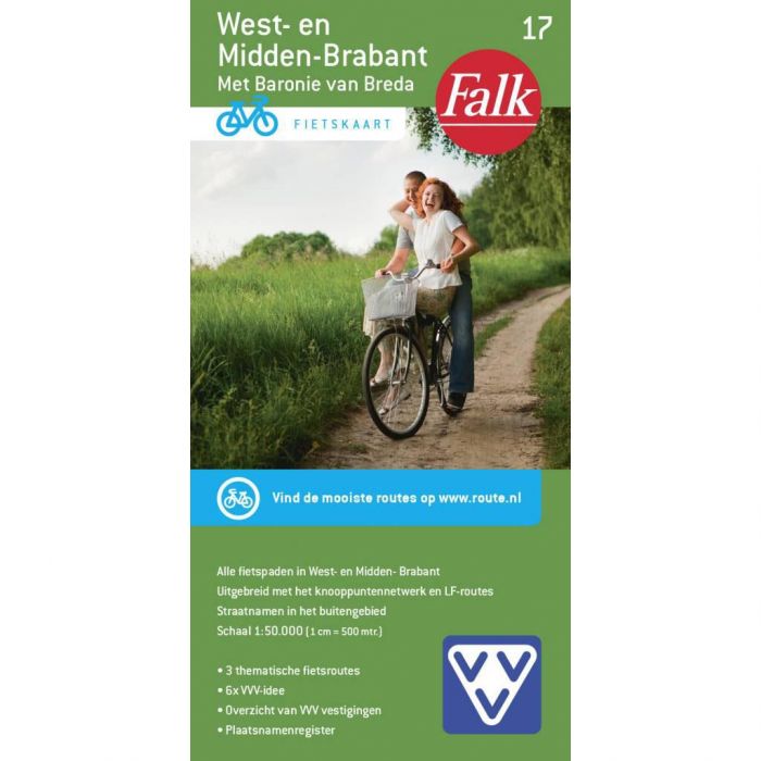 Falk Fietskaart 17 West- en Midden-Brabant met Baronie  van Breda