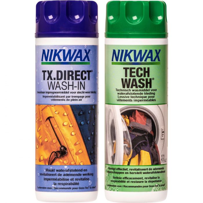 Nikwax Tech Wash wasmiddel & TX-Direct impregneermiddel 300 ml