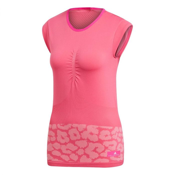 Adidas by Stella McCartney Court tennisshirt dames shock  pink