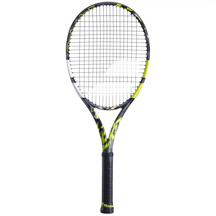 Babolat Pure Aero tennisracket grijs geel wit 