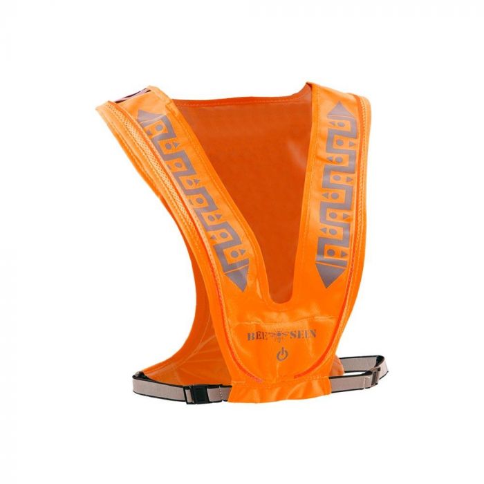 Bee Safe Reflective Led USB reflecterend vest orange 