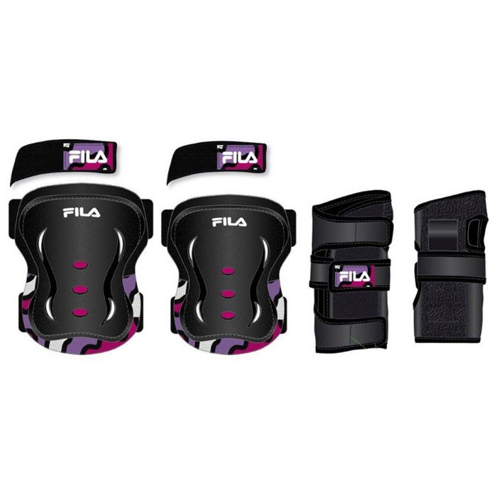 Fila Skate Protection junior zwart roze 3-pack 