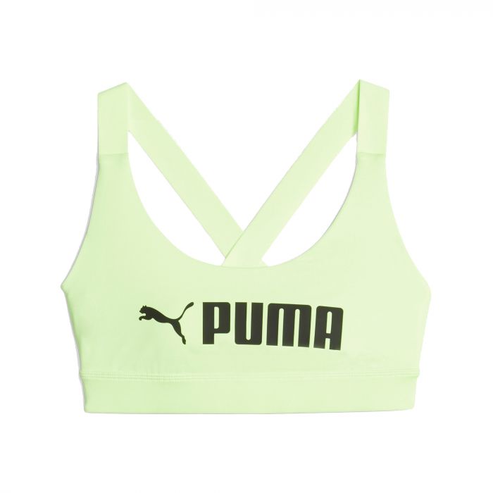 Puma Fit sport bh dames speed green Puma black 