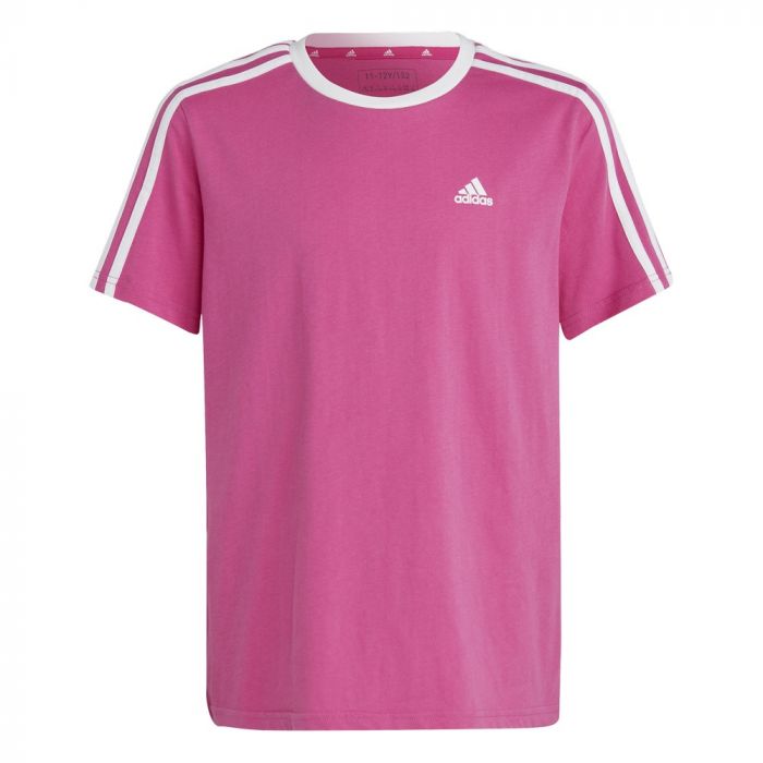 Adidas Essentials 3-Stripes Loose Fit shirt junior pink  white
