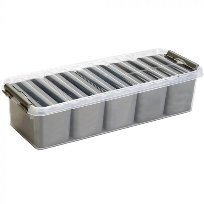Sunware Q-Line Mix-Box opbergbox 3,5L transparant  metaal