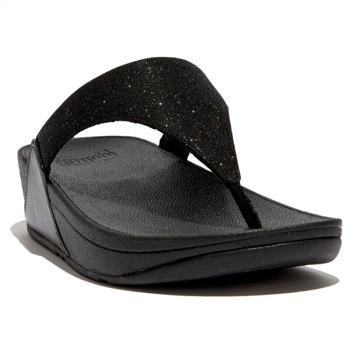 Fitflop LuLu Shimmerlux slippers dames black 