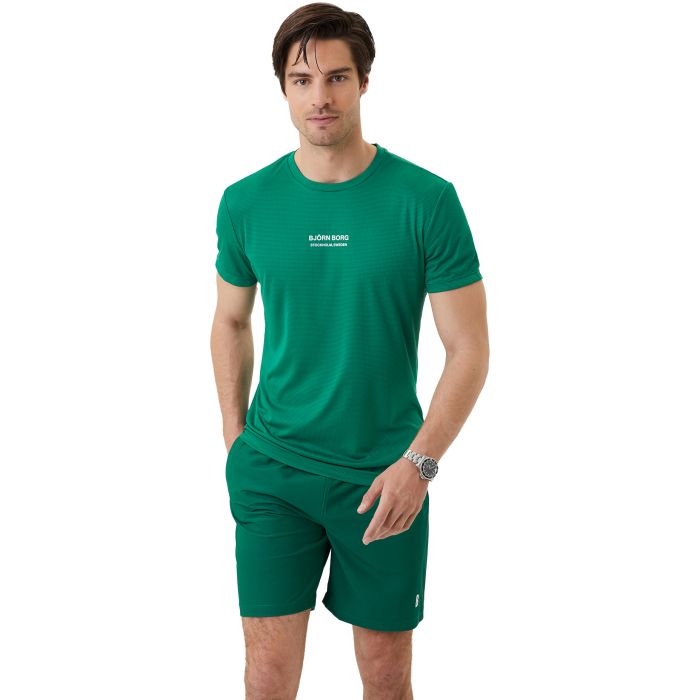 Björn Borg Ace Light tennisshirt heren verdant green 