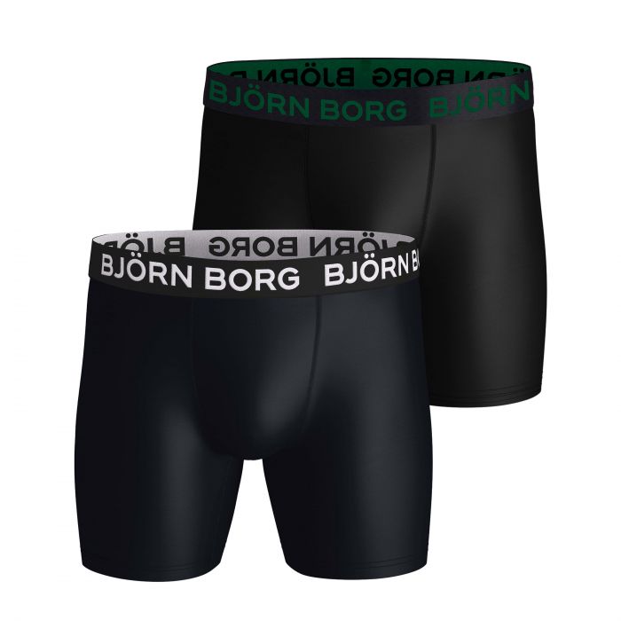 Björn Borg Performance onderbroek heren black 2-pack 
