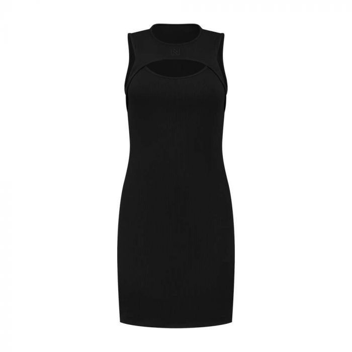NIKKIE Cut-Out Sleeveless jurk dames black 