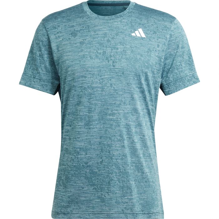 dorst Berg kleding op Rationalisatie Adidas Freelift tennisshirt heren arctic night light aqua