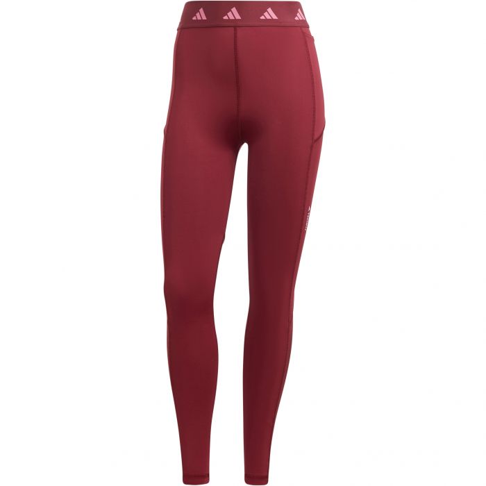 Adidas Techfit Stash Pocket sportlegging dames shadow red pink fushion