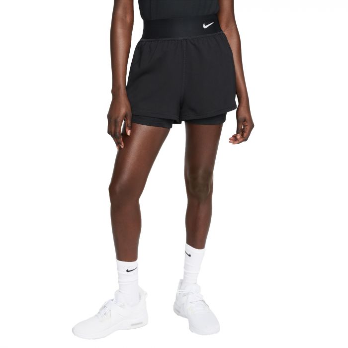 Nike Court Dri-FIT Advantage tennisshort dames black white