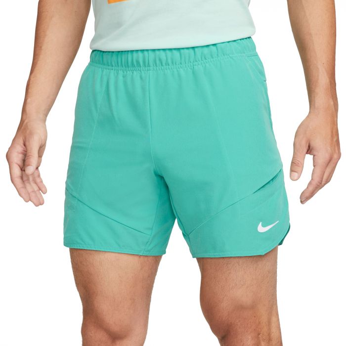 Nike Court Dri-FIT Advantage tennisshort heren washed teal lime blast white
