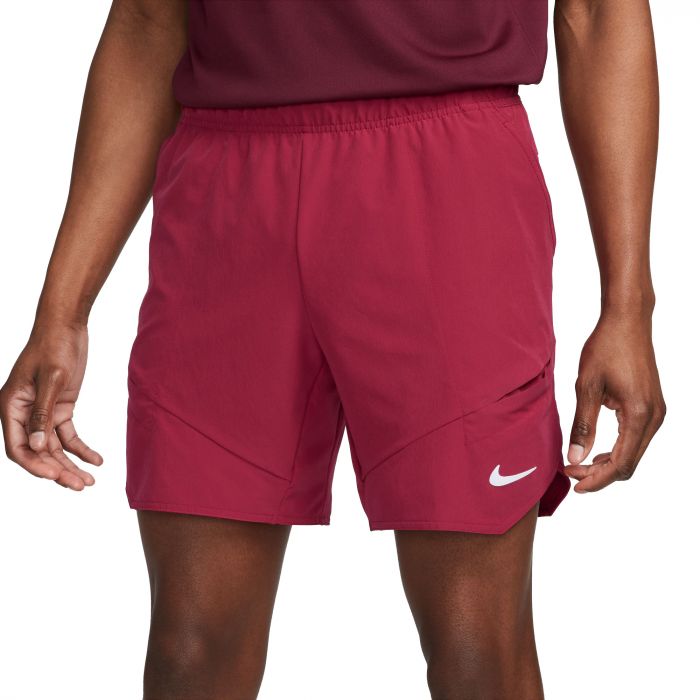 Nike Court Dri-FIT Advantage tennisshort heren noble  red white