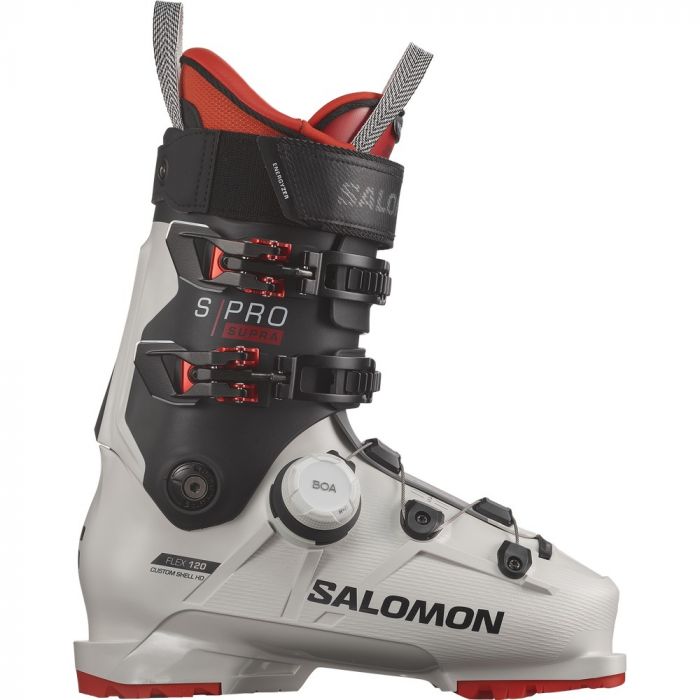 Salomon S/Pro Supra Boa 120 skischoenen heren gray aurora  black red
