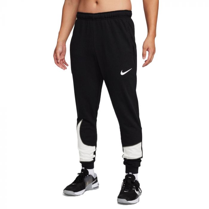 Nike Dri-FIT Tapered joggingbroek heren black white 