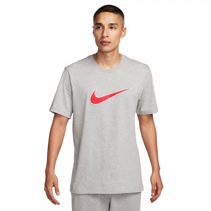 Nike Sportswear SP SS shirt heren grey heather fire red 