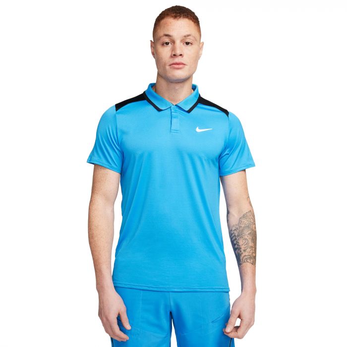 Nike Court Advantage tennispolo heren photo blue 