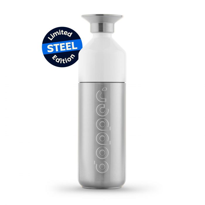 Dopper Steel Limited Edition drinkfles 800 ml silver 