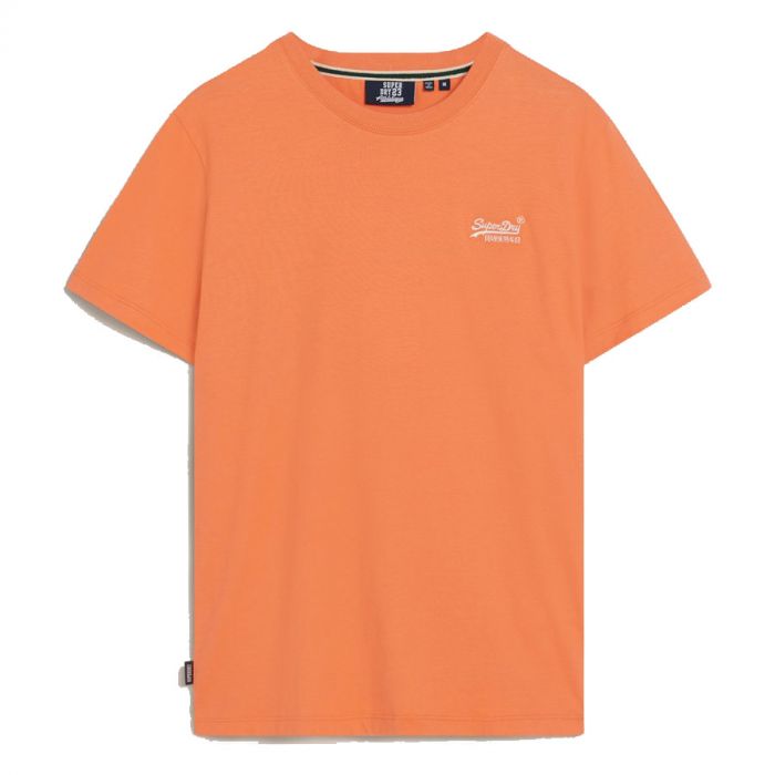 Superdry Essential Logo shirt heren sunburst coral 