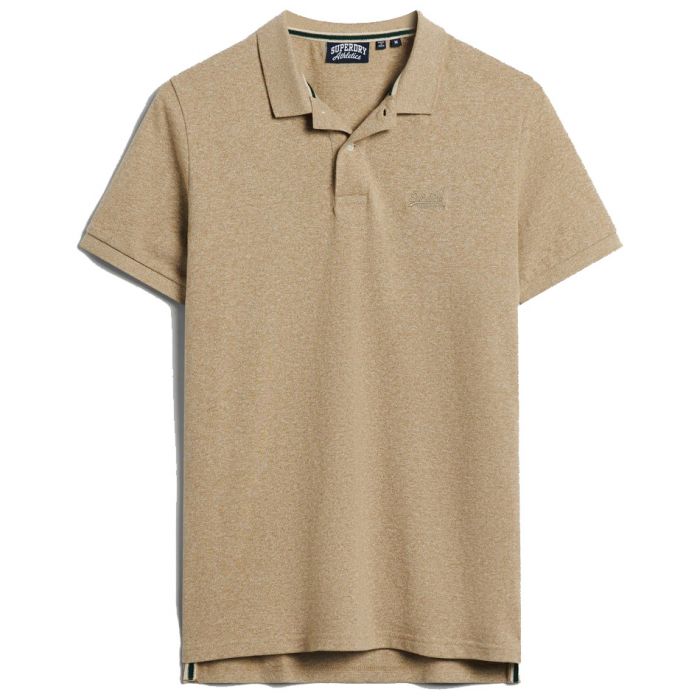 Superdry Classic Pique polo heren brown fleck marl 