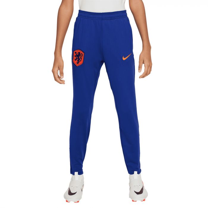 Nike Nederland Dri-FIT Strike trainingsbroek junior deep royal blue safety orange