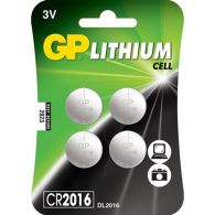 GP Batteries Lithium CR2016 3V knoopcel batterij 4-pack 