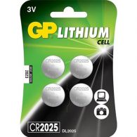 GP Batteries Lithium CR2025 3V knoopcel batterij 4-pack 