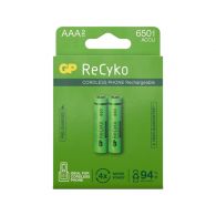 GP Batteries ReCyko NiMH AAA 650mAh oplaadbare batterij 2-pack 