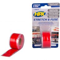 HPX Stretch & Fuse vulkaniserende tape rood 25 mm x 3 meter