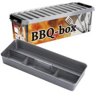 Sunware Q-Line BBQ-opbergbox 9,5L transparant metaal 