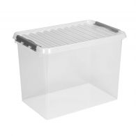 Sunware Q-Line opbergbox 72 liter transparant metaal 