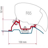 Fiamma F65 F65 S Sprinter Roof Rail montageadapter 