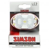 Simson Batterij Voorlicht fietsverlichting 5 LED wit 