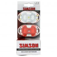 Simson Batterij Fietsverlichting set LED  