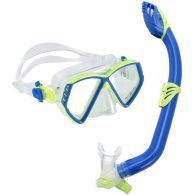 Aqua Lung Sport Combo snorkelset junior light blue bright green 